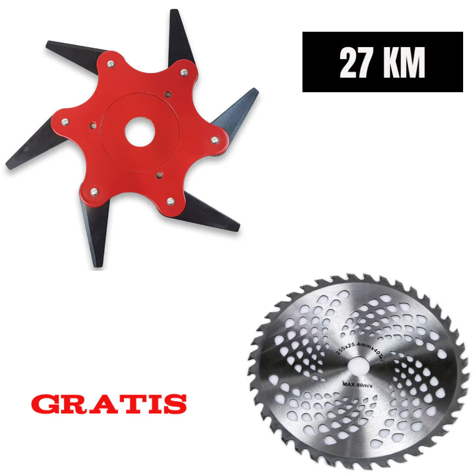 Rotating blade circular saw for trimmer