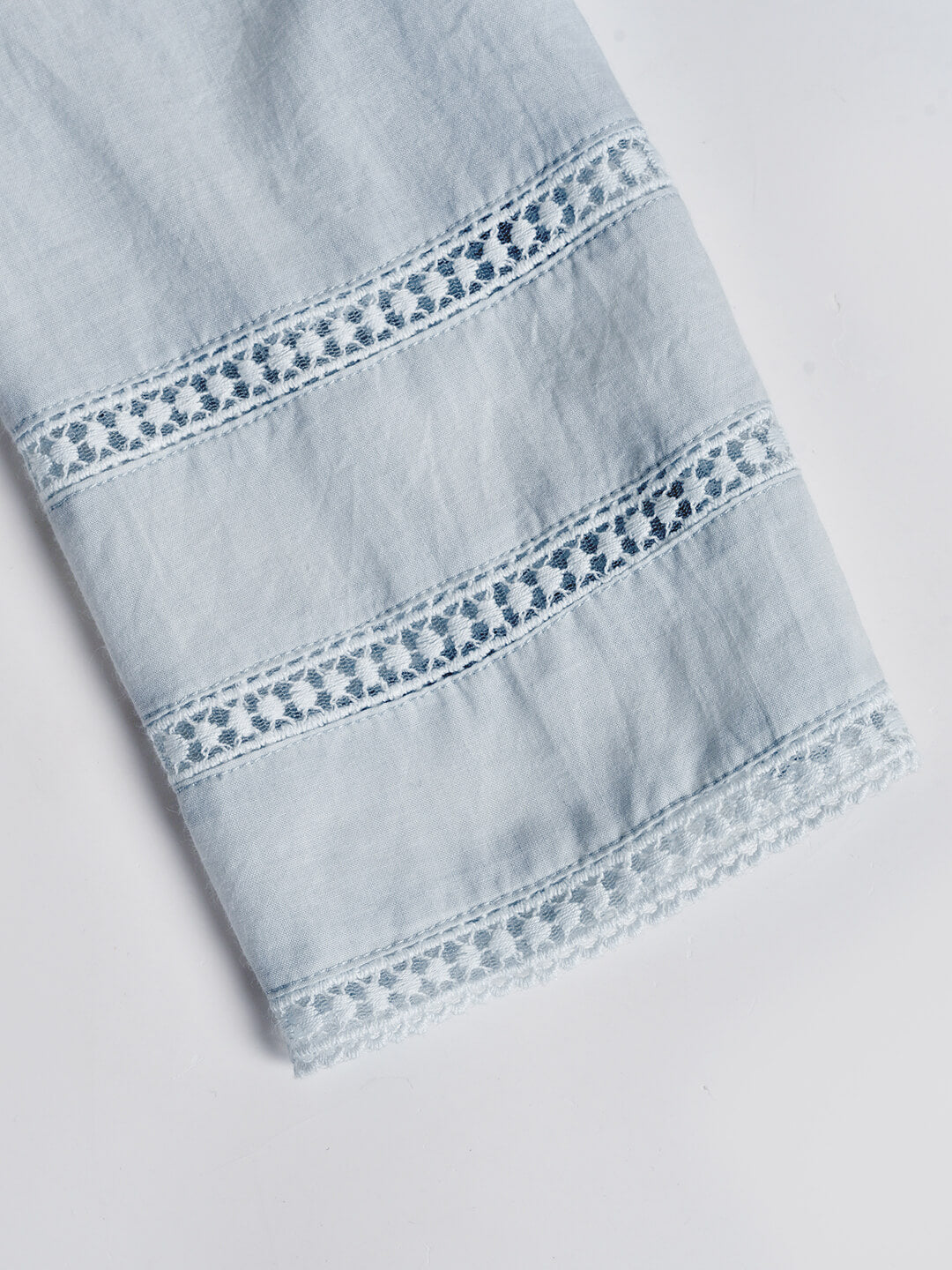 Fiona 100% Cotton Denim Blue Midi Dress 