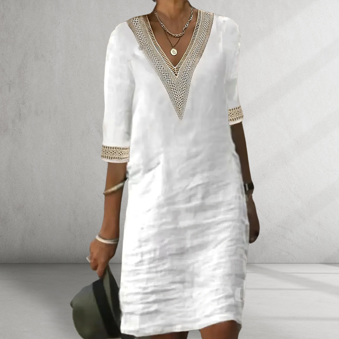 Novirea | Cotton-linen summer dress