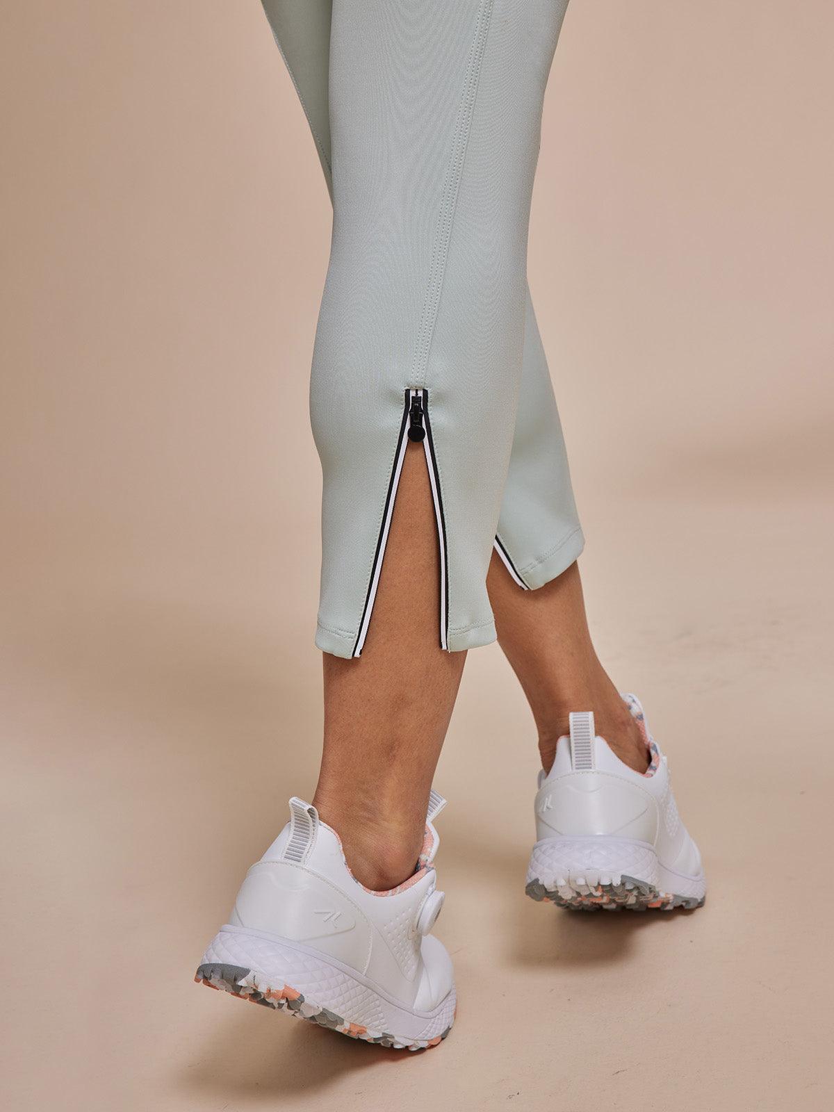 Basic jogging capri pants with drawstring