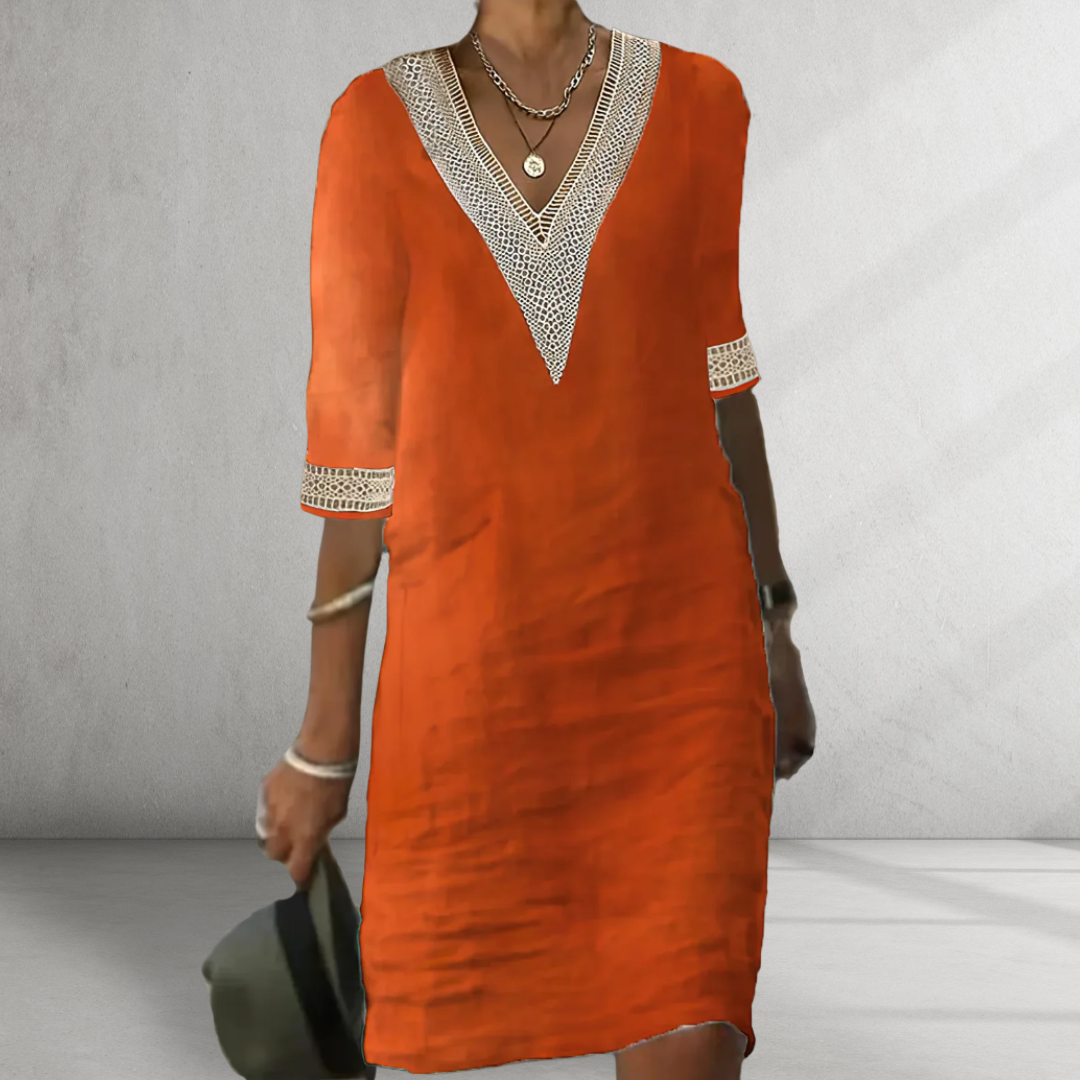 Novirea | Cotton-linen summer dress