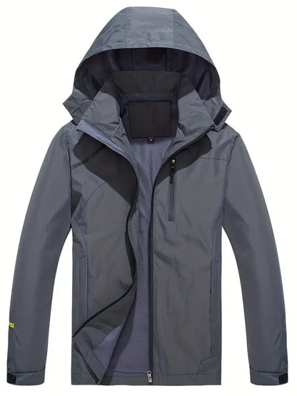 Casual waterproof jacket with hood
