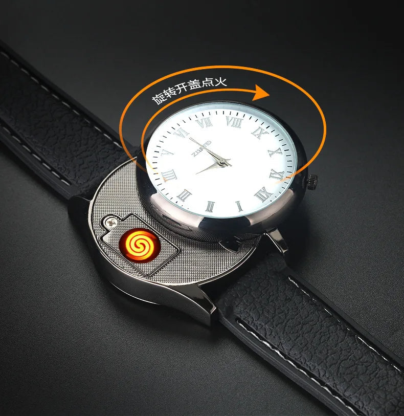Men's Watch &amp; Rechargeable Lighter