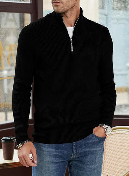 Stylish zipper sweater for men