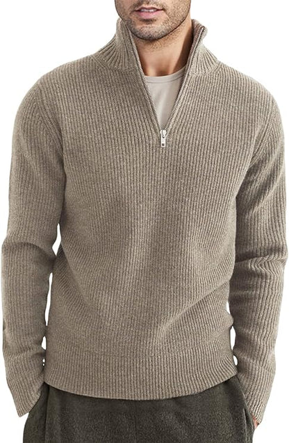 Stylish zipper sweater for men