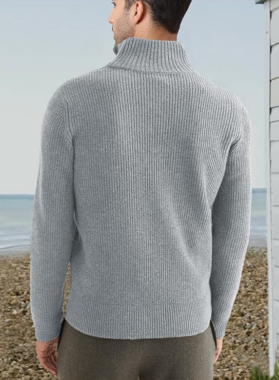 Stylish zipper sweater for men