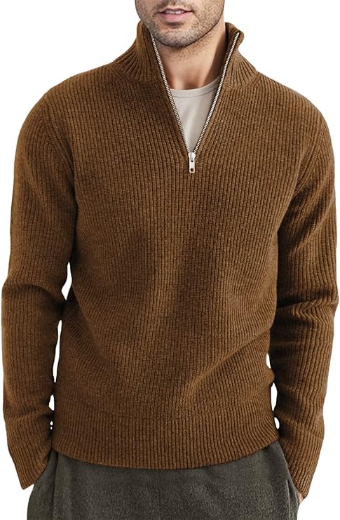 Stylish zipper sweater for men