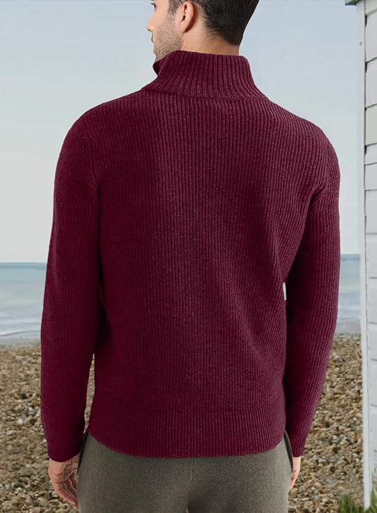 Stylish zipper sweater for men