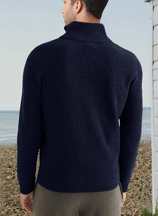 Stylish zipper sweater for men
