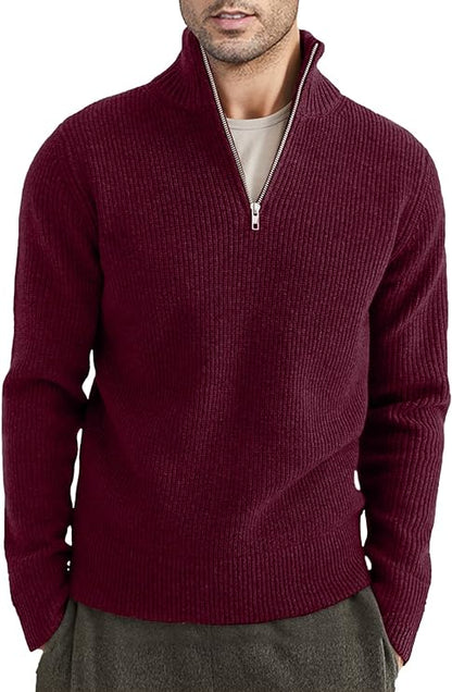 Stylish zipper sweater for men