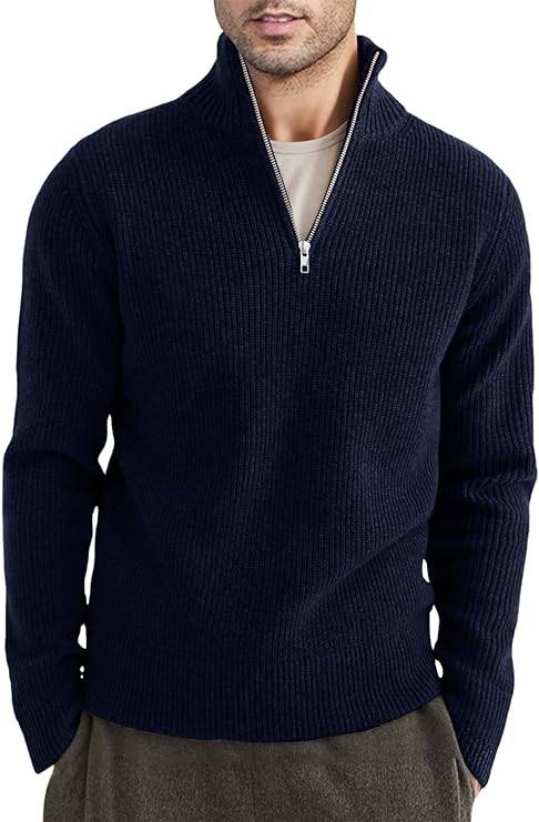 Stylish zipper sweater for men
