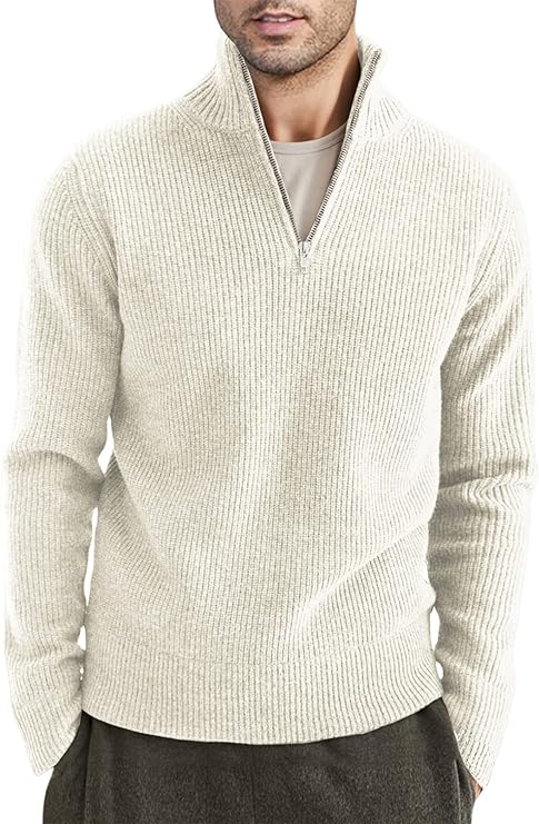 Stylish zipper sweater for men