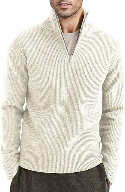 Stylish zipper sweater for men