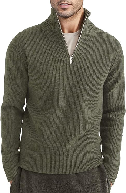 Stylish zipper sweater for men