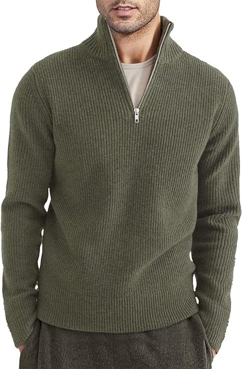 Stylish zipper sweater for men