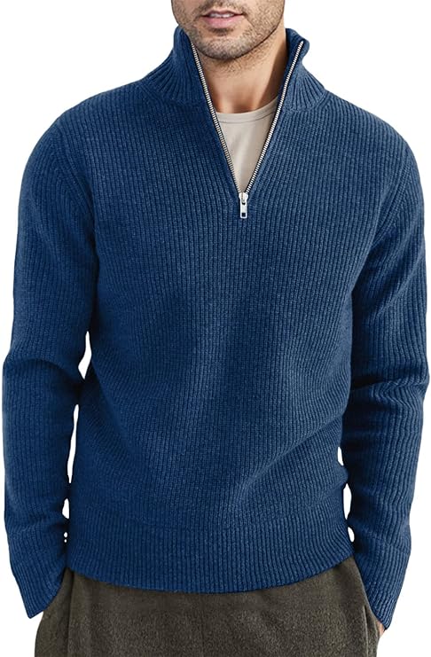 Stylish zipper sweater for men