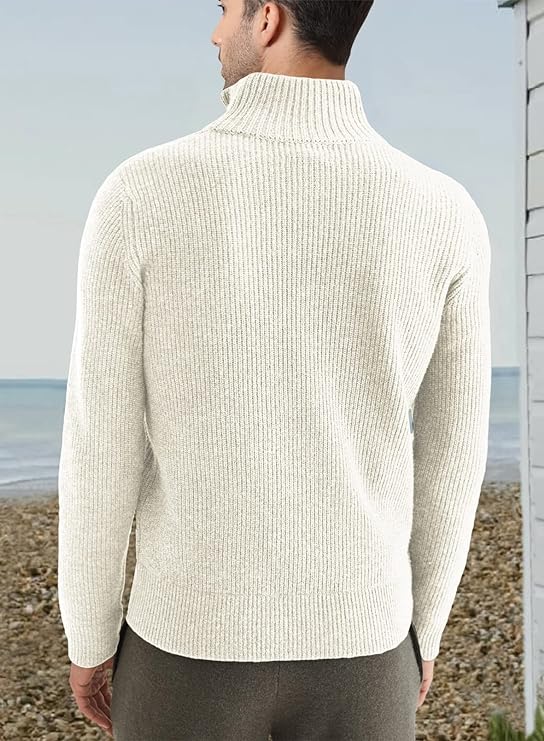 Stylish zipper sweater for men