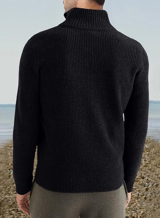 Stylish zipper sweater for men