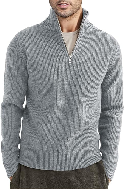 Stylish zipper sweater for men