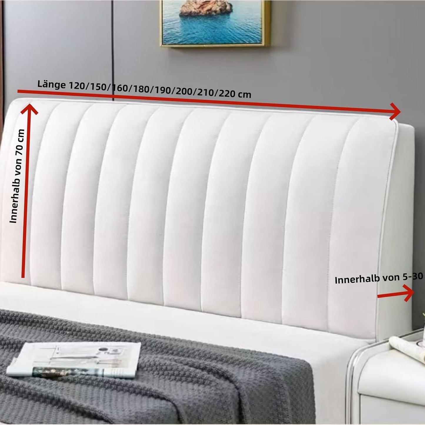 LuxCover headboard cover – Protects and adds style to your bedroom 😊
