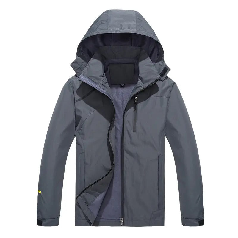 Casual waterproof jacket with hood