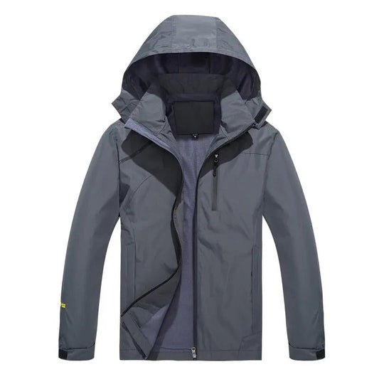 Casual waterproof jacket with hood