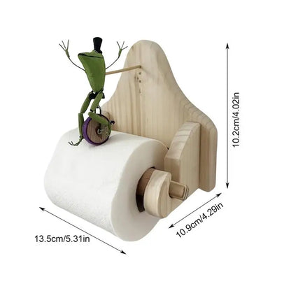 Frog toilet paper holder 