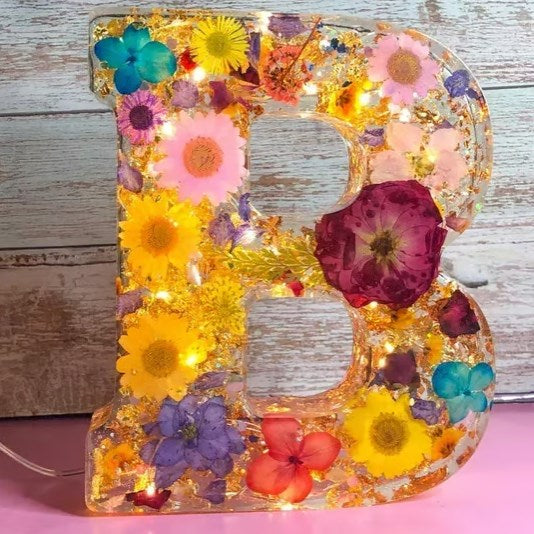 ResinBloom flower resin night light