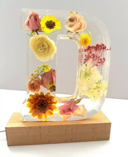ResinBloom flower resin night light