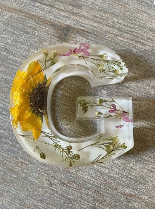 ResinBloom flower resin night light