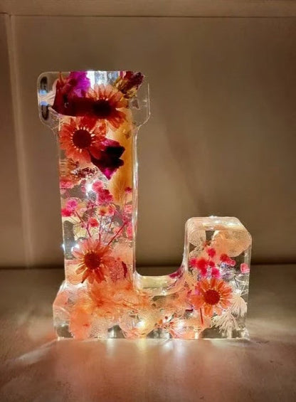 ResinBloom flower resin night light