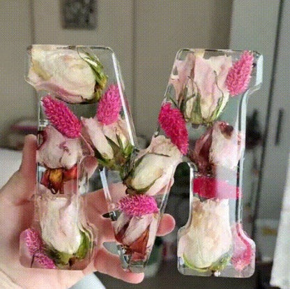 ResinBloom flower resin night light