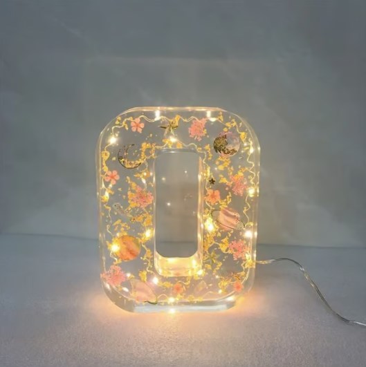 ResinBloom flower resin night light