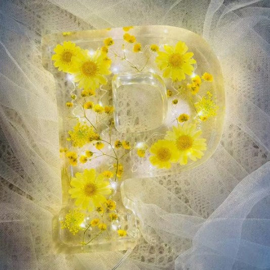 ResinBloom flower resin night light