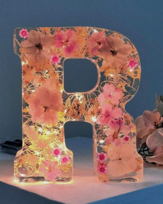 ResinBloom flower resin night light