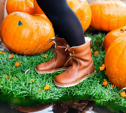 Waterproof calfskin boots with wool lining