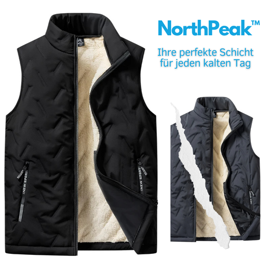 Insulated stand-up collar vest 
