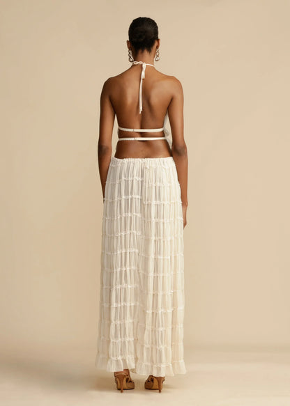 Chic two-piece pleated set | Effortless elegance and comfort