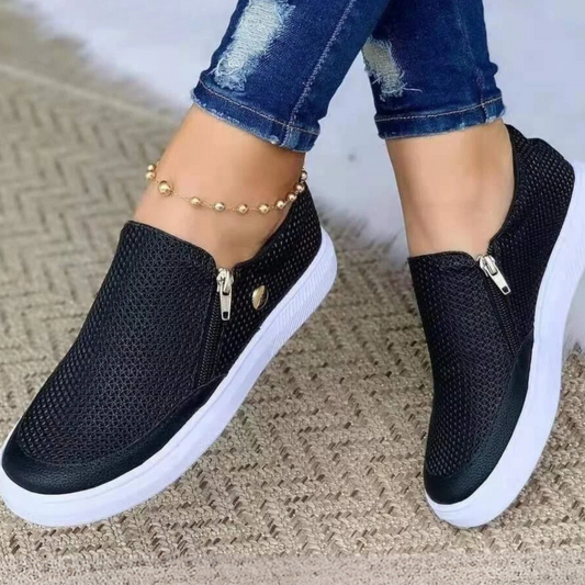 Bertha Zipper Orthopedic Women's Shoes