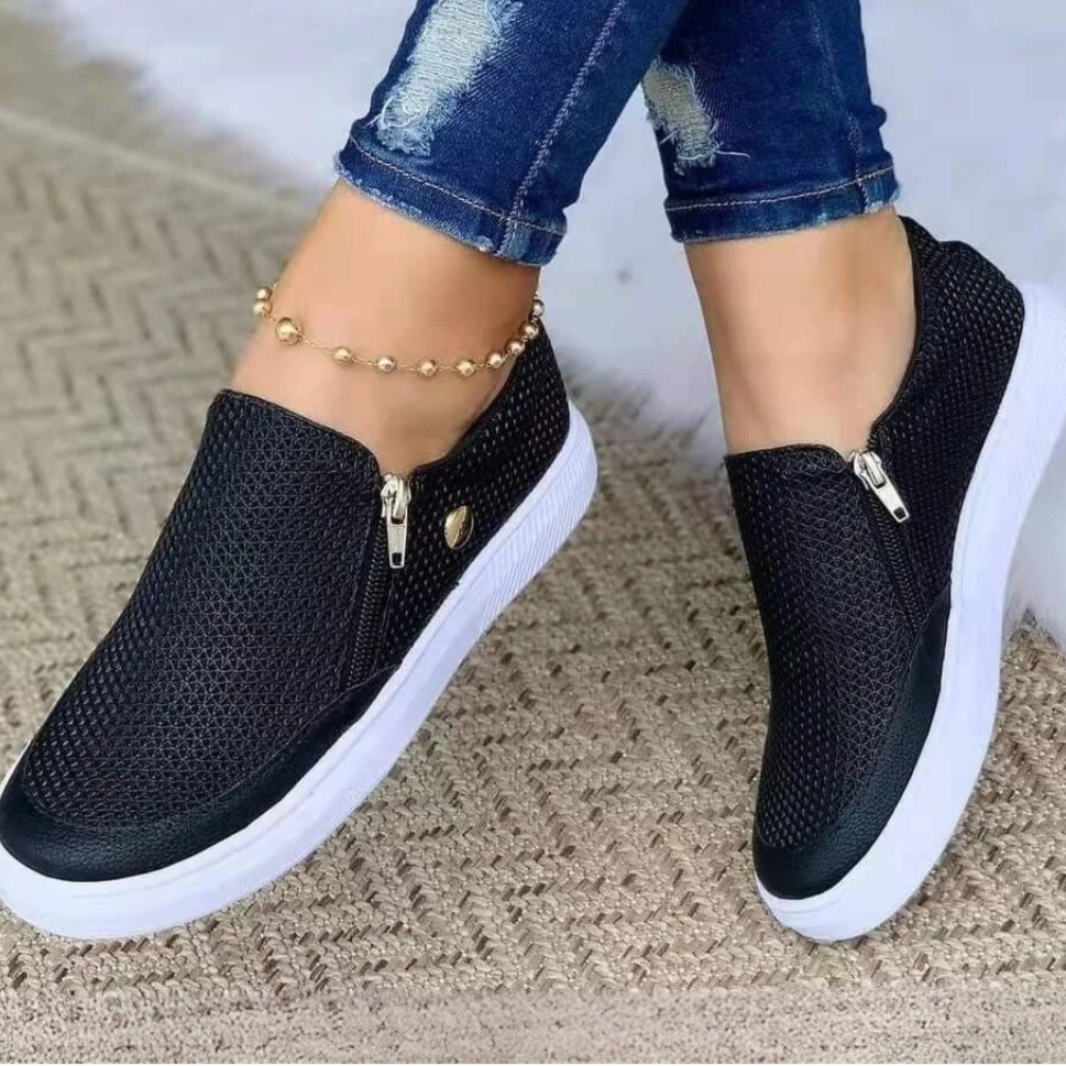 Bertha Zipper Orthopedic Women's Shoes