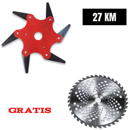 Rotating blade circular saw for trimmer 