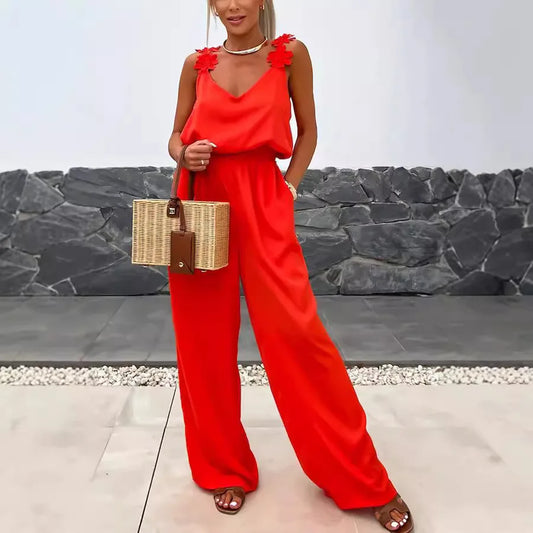 NOVERA | Sleeveless wide-leg jumpsuit