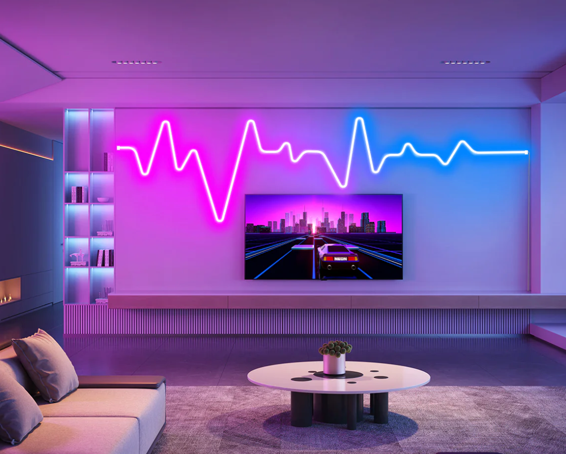 NeonFlow light with music synchronization