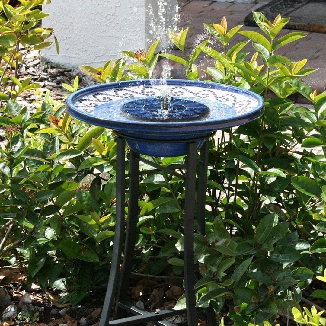Solar water pump for bird bath, pond, patio or outdoor garden decoration