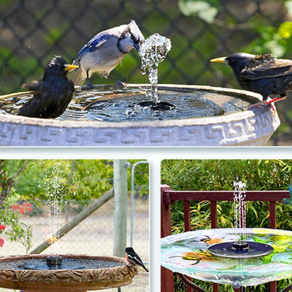 Solar water pump for bird bath, pond, patio or outdoor garden decoration