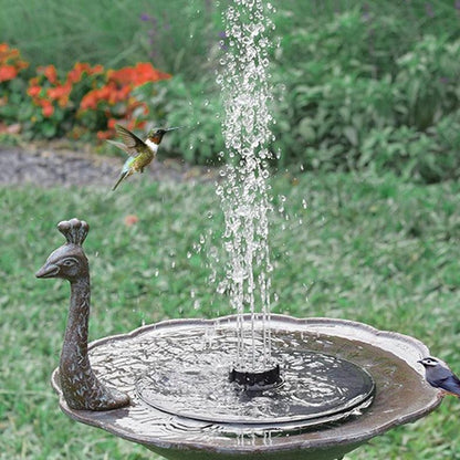 Solar water pump for bird bath, pond, patio or outdoor garden decoration