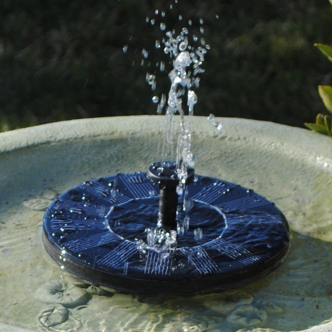 Solar water pump for bird bath, pond, patio or outdoor garden decoration