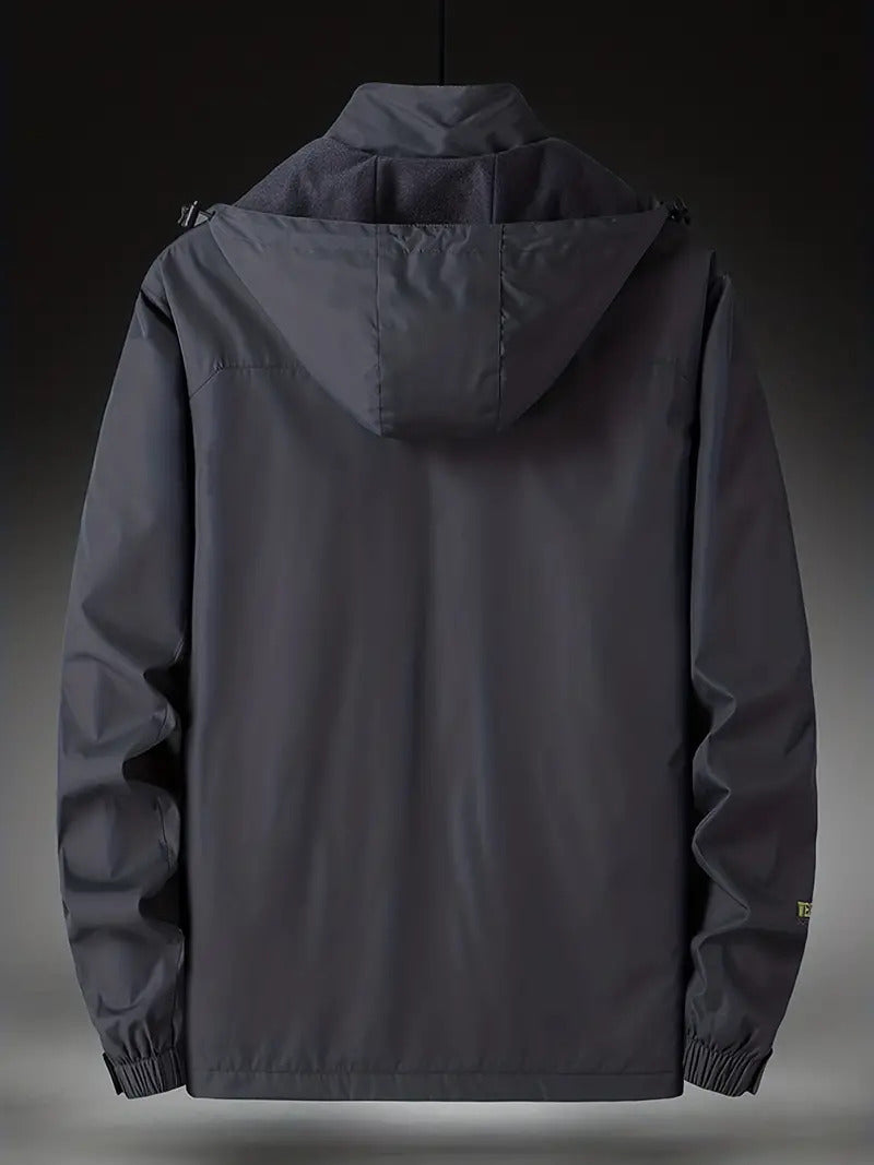 Casual waterproof jacket with hood