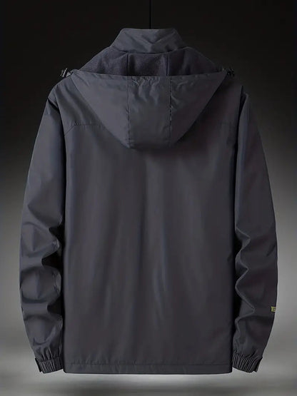 Casual waterproof jacket with hood