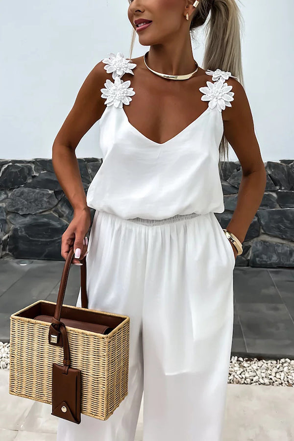 NOVERA | Sleeveless wide-leg jumpsuit